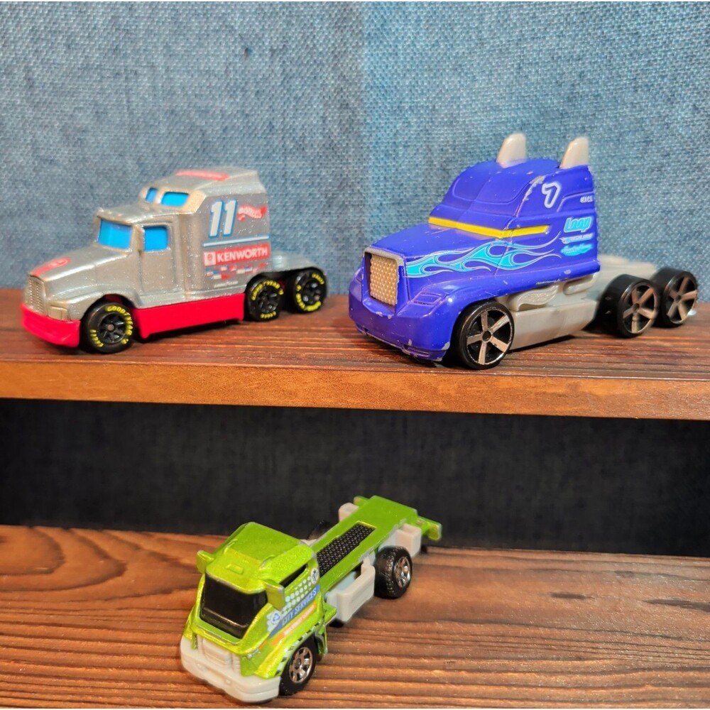 Hot Wheels Matchbox Big Rig Semi Truck Lot 3 Diecast